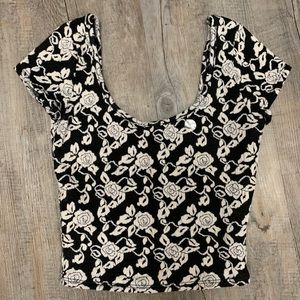 Floral crop top ... beautiful never worn